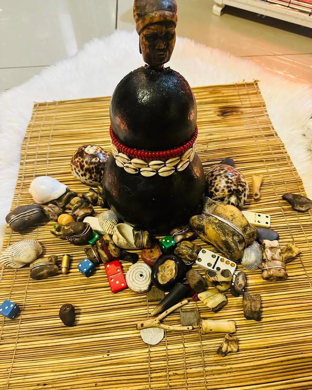 Dr. Shabil preparing a sacred African love spell ritual